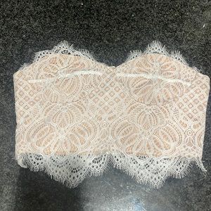 White bustier top (like new worn once!)